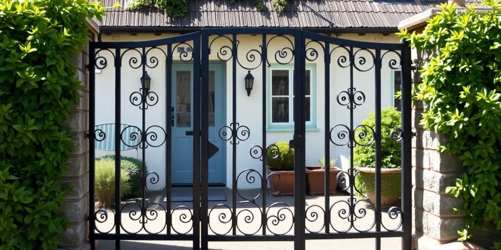 Elegant bespoke gate, South West home.